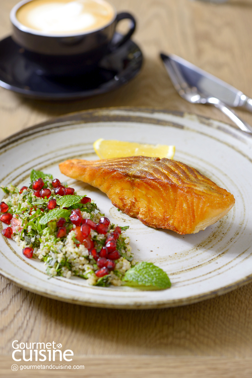 Salmon Steak Quinoa Tabouleh