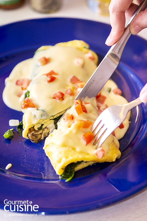 Spinach & Mushroom Omelette