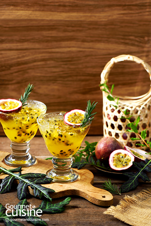 Passion Fruit with Ginger Syrup