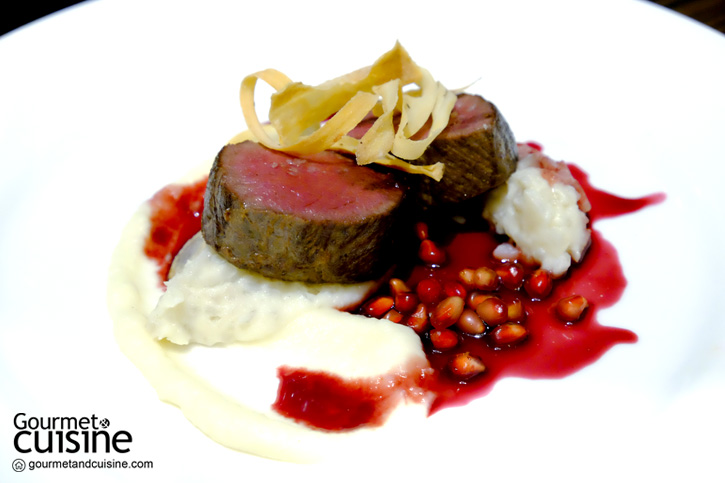 Pan-fried venison tenderloin 