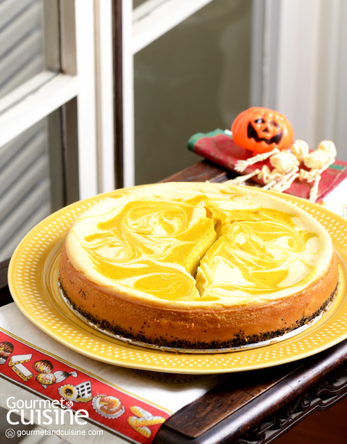 Pumpkin Marble Cheesecake