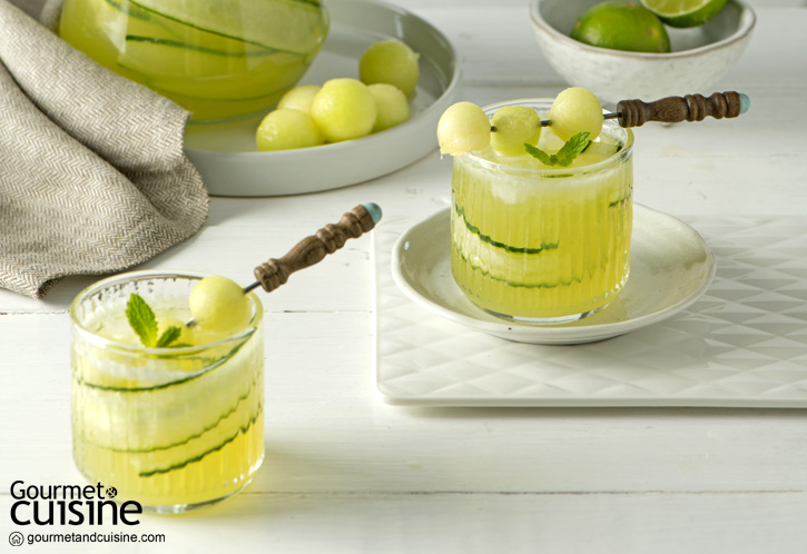 Japanese Cucumber & Melon White Sangria