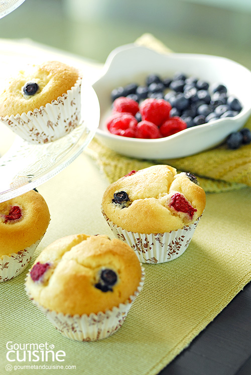 มัฟฟินเบอร์รี (Berry Muffin)