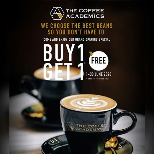 ร้านกาแฟน้องใหม่ในเกษรวิลเลจ The Coffee Academics พร้อมเอาใจ คอกาแฟทั้งหลายด้วยโปรโมชั่น 1 ฟรี 1