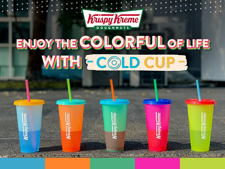 เพิ่มสีสัน ให้กับชีวิตในทุกๆ วัน ไปกับ Krispy Kreme Cold Cup 