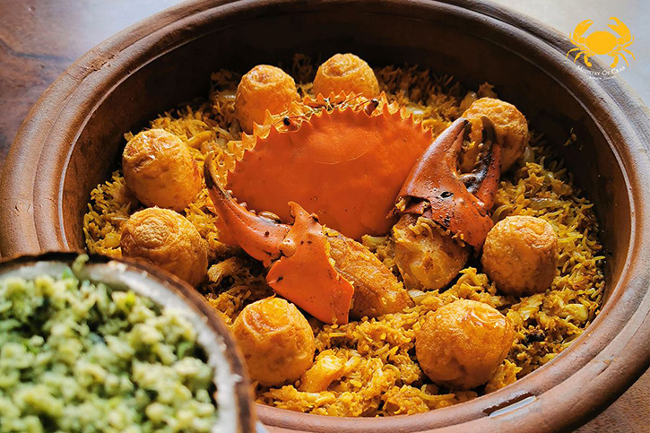 “Crab Biryani” ข้าวหมกปูในตำนานของศรีลังกา เมนูใหม่จากร้าน “Ministry of Crab Bangkok”