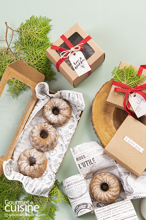 Maple & Rum Macadamia Mini Bundt Cake 