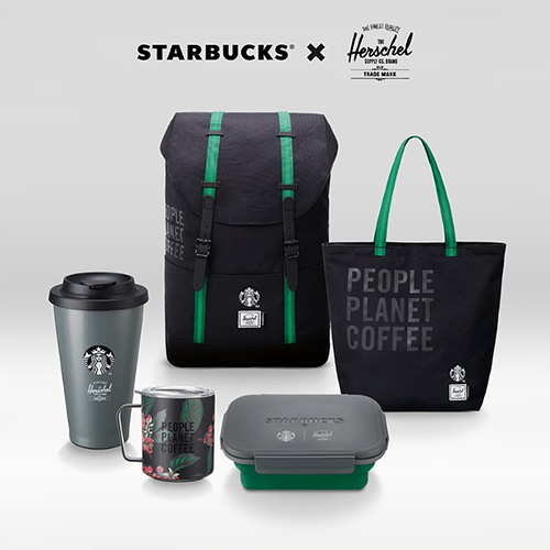 สตาร์บัคส์ เปิดตัวคอลเลคชั่น Starbucks® X Herschel Supply Co. โดดเด่นด้วยวัสดุรีไซเคิลและคุณสมบัตินำกลับมาใช้ซ้ำได้