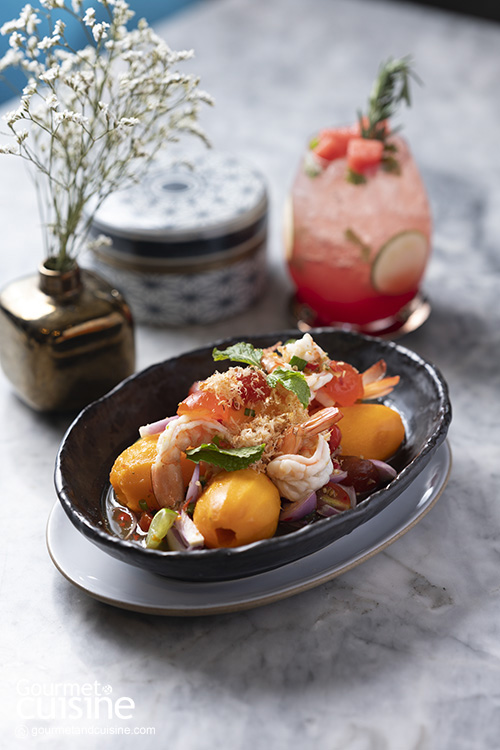 Marian Plum Spicy Salad with Prawns