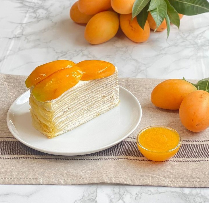 Marian Plum Crepe Cake