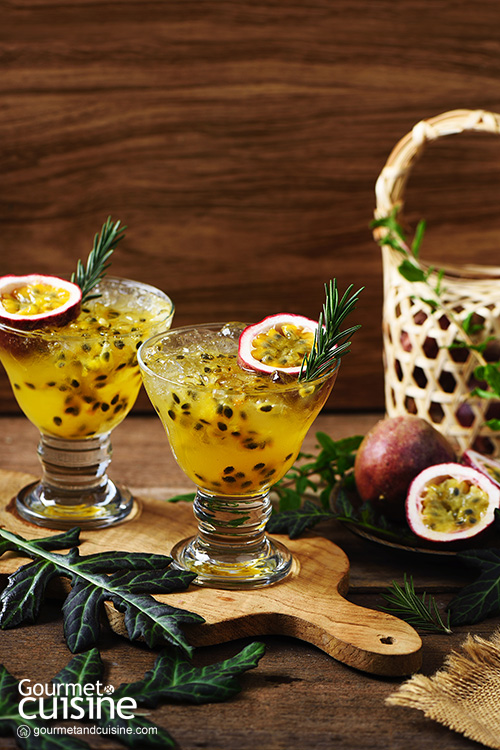 Passion Fruit with Ginger Syrup