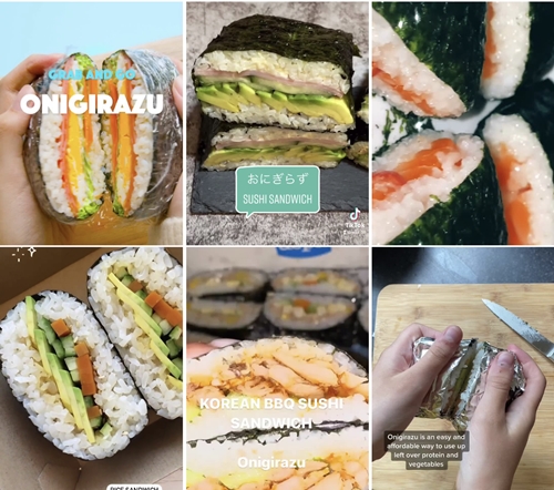 Onigirazu ข้าวห่อสาหร่ายแนวใหม่ที่สร้างสรรค์ไส้ได้หลากหลายและกำลังมาแรงใน TikTok