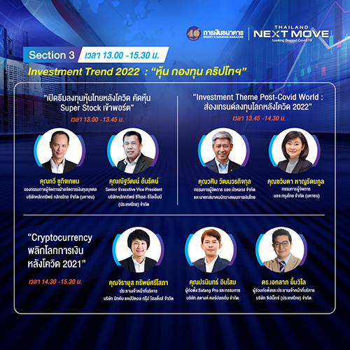 วารสารการเงินธนาคารฉลองครบรอบ 40 ปี  จัดสัมมนารูปแบบ Virtual Seminar ในหัวข้อ “Thailand’s Next Move : Looking Beyond Covid-19”