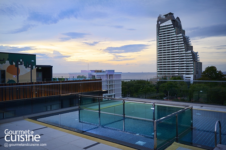 Surf Bar รูฟท็อปวิวสระน้ำเย็นฉ่ำ @Courtyard by Marriott North Pattaya