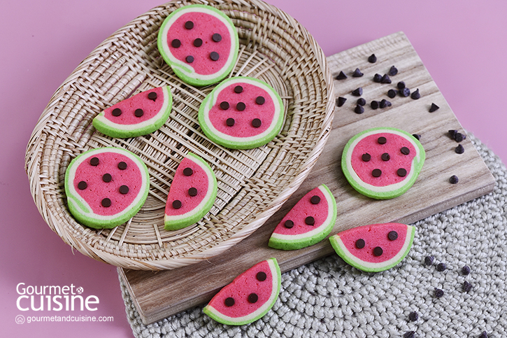 คุกกี้แตงโม (Watermelon Cookies)