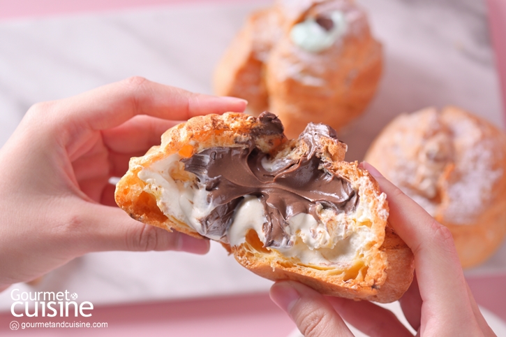 Pick a Choux ร้านชูซ์ครีมแป้งบาง ไส้ทะลักที่สายหวานฟิน กินแล้วใจละลาย