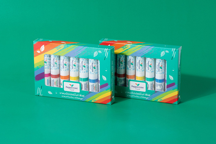 เป๊ปเปอร์มิ้นท์ ฟิลด์ ร่วมฉลองเทศกาล Pride month เปิดตัวยาดม 7 สี ในแพคเกจ Fresh Rainbow set ใหม่ล่าสุด