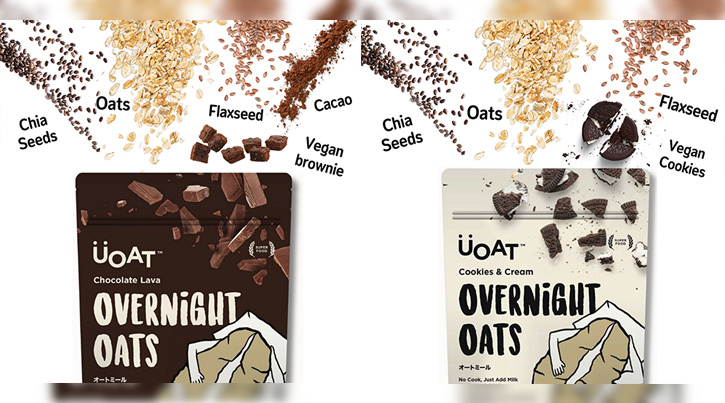 เปิดตัวความอร่อยใหม่!! Overnight Oat แบรนด์ UOAT ยูโอ๊ต กับ 2 รสชาติ ช็อกโกแลตลาวา และ คุกกี้ แอนด์ ครีม!!!