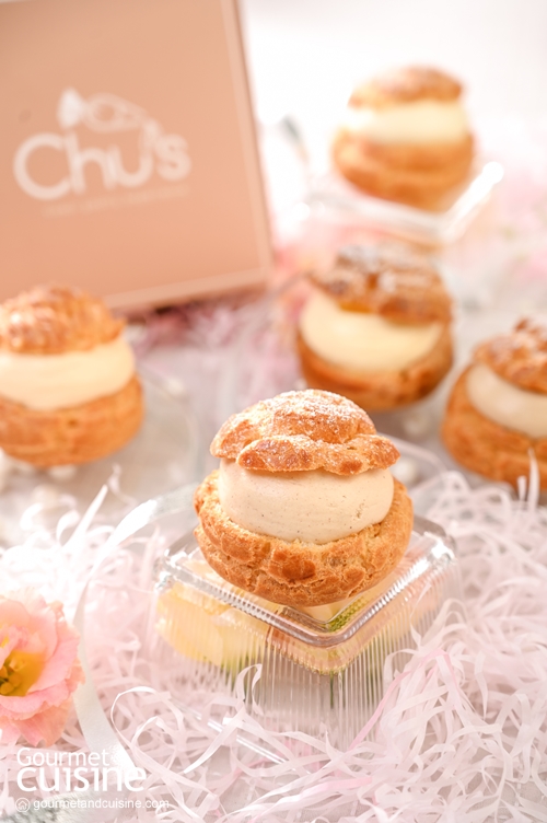 Chu's pastry ร้านชูครีมโฮมเมดไส้ล้น ใส่ใจทุกกล่องก่อนส่งถึงมือคนพิเศษ