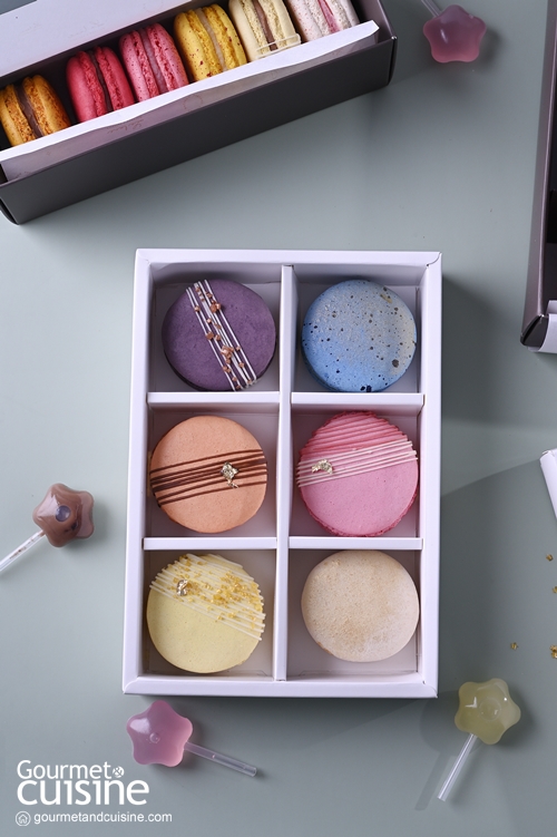 น่ารักสุดใจ La Lune Macaron & Pastries มาการองสีหวานจับคู่กับซอสม็อกเทล