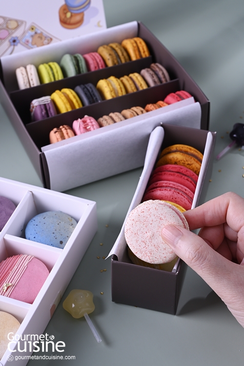 น่ารักสุดใจ La Lune Macaron & Pastries มาการองสีหวานจับคู่กับซอสม็อกเทล