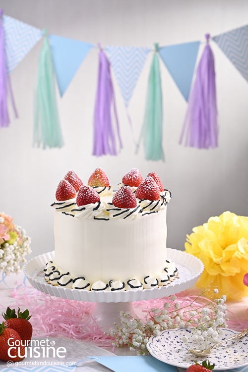 Genoise Strawberry Cake เค้กสตรอว์เบอร์รีเจนัว