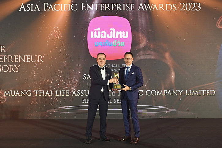 สุดยอดผู้นำองค์กร “สาระ ล่ำซำ” คว้ารางวัล “Master Entrepreneur Award”  ต่อเนื่องเป็นปีที่ 3  และเมืองไทยประกันชีวิต รับ 2 รางวัลใหญ่ระดับสากล