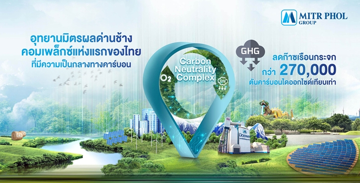 มิตรผล ชูความสำเร็จแรกบนเส้นทางสู่ Net Zero ดันอุทยานมิตรผลด่านช้าง จังหวัดสุพรรณบุรี  ก้าวสู่ Carbon Neutrality Complex แห่งแรกของไทย 