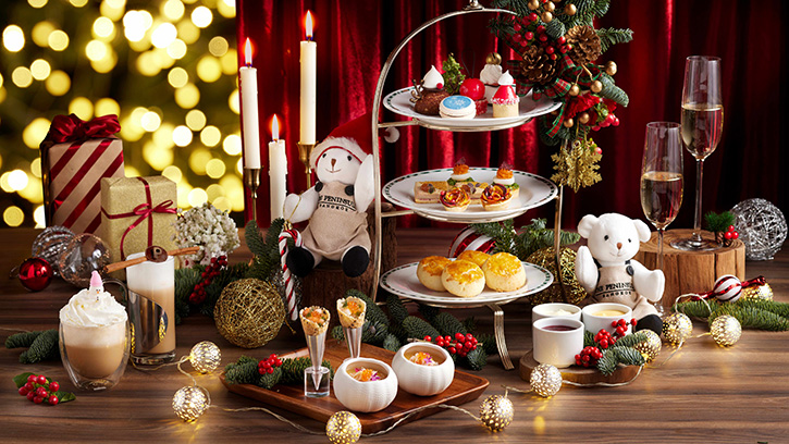 ชุดน้ำชายามบ่าย Festive Afternoon Tea ช่วงเทศกาลเฉลิมฉลองคริสต์มาส ที่โรงแรมเพนนินซูลา กรุงเทพฯ