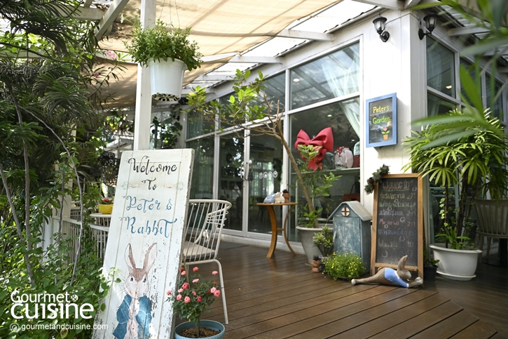 Peter & Rabbit English Tea Time ฟาร์มคาเฟ่ในสวนสไตล์อังกฤษบนถนนอุทยาน พุทธมณฑล 