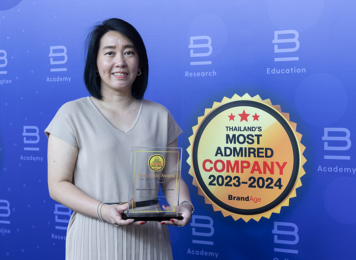 กรุงไทย–แอกซ่า ประกันชีวิต คว้ารางวัล 2023-2024 Thailand’s Most Admired Company บริษัทที่มีความรับผิดชอบต่อสังคมน่าเชื่อถือสูงสุด