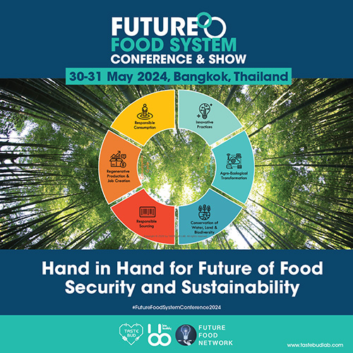 กิจกรรมสำคัญสัมมนาระบบอาหารระดับโลก ปลดล็อกอนาคตของอาหาร FUTURE FOOD CONFERENCE & SHOW 2024