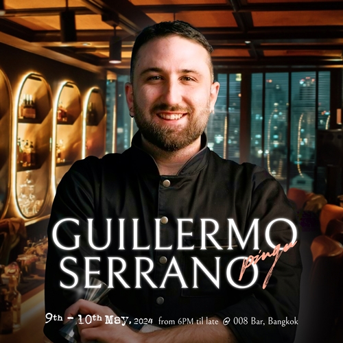 008Bar X Guillermo Serrano ดื่มด่ำค่ำคืนแห่งความหรูหราและช่วงเวลาพิเศษ รังสรรค์โดยบาร์เทนเดอร์ระดับท้อป 40 จากเวทีระดับโลก