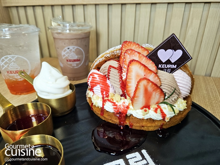 KEURIM Korean Waffle & Dessert ร้านวาฟเฟิลสไตล์เกาหลีครีมล้นๆ ที่ Siamscape