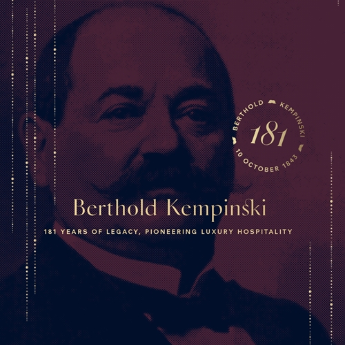 โรงแรมสินธร เคมปินสกี้ กรุงเทพฯ ร่วมฉลองครบรอบ 181 ปี  มร. แบร์โธลด์  เคมปินสกี้ ผู้ก่อตั้งโรงแรมเคมปินสกี้