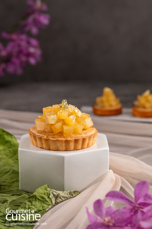 ทาร์ตสาเกอัลมอนด์ Candied Sake Almond Tart