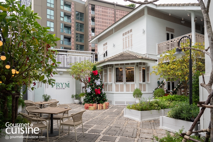 PRYM Brunch & Bar ร้านบรันช์ในบ้านเก่าสมัยสงครามโลกแห่งย่านสี่พระยา