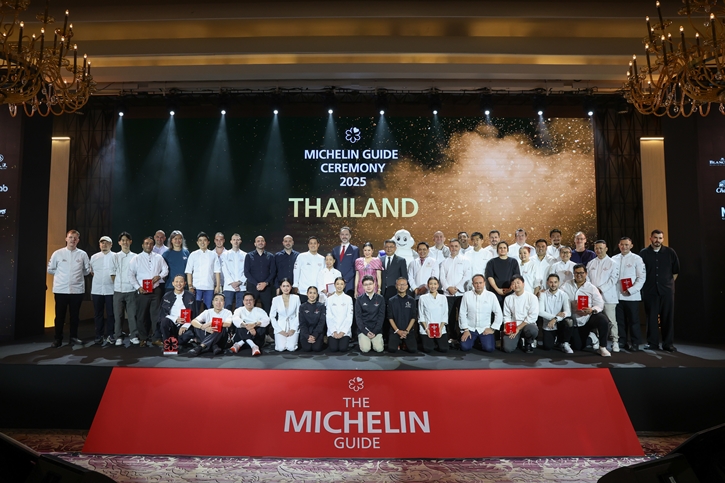 MICHELIN GUIDE CEREMONY 2025 เชฟไอซ์-ศุภักษร สร้างประวัติศาสตร์พา Sorn คว้ามิชลิน 3 ดาวครั้งแรกในไทย!