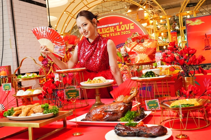 กูร์เมต์ มาร์เก็ต และ กูร์เมต์ อีทส์  ฉลองตรุษจีน  “JOY LUCK LOVE  CHINESE NEW YEAR 2025” เปิดตัว 7 ชุดไหว้ถูกหลัก มหาเฮง  รวมเมนูมงคลร้านดังกว่า 100 เมนู